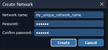 Radmin Create Network